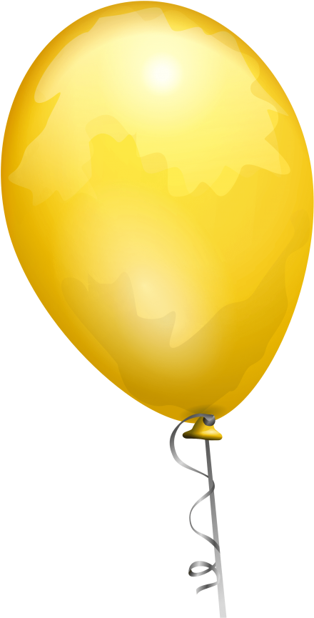 Download Yellow Balloon Clipart Png Photo - Balloon Clip Art Transparent Png (480x881), Png Download