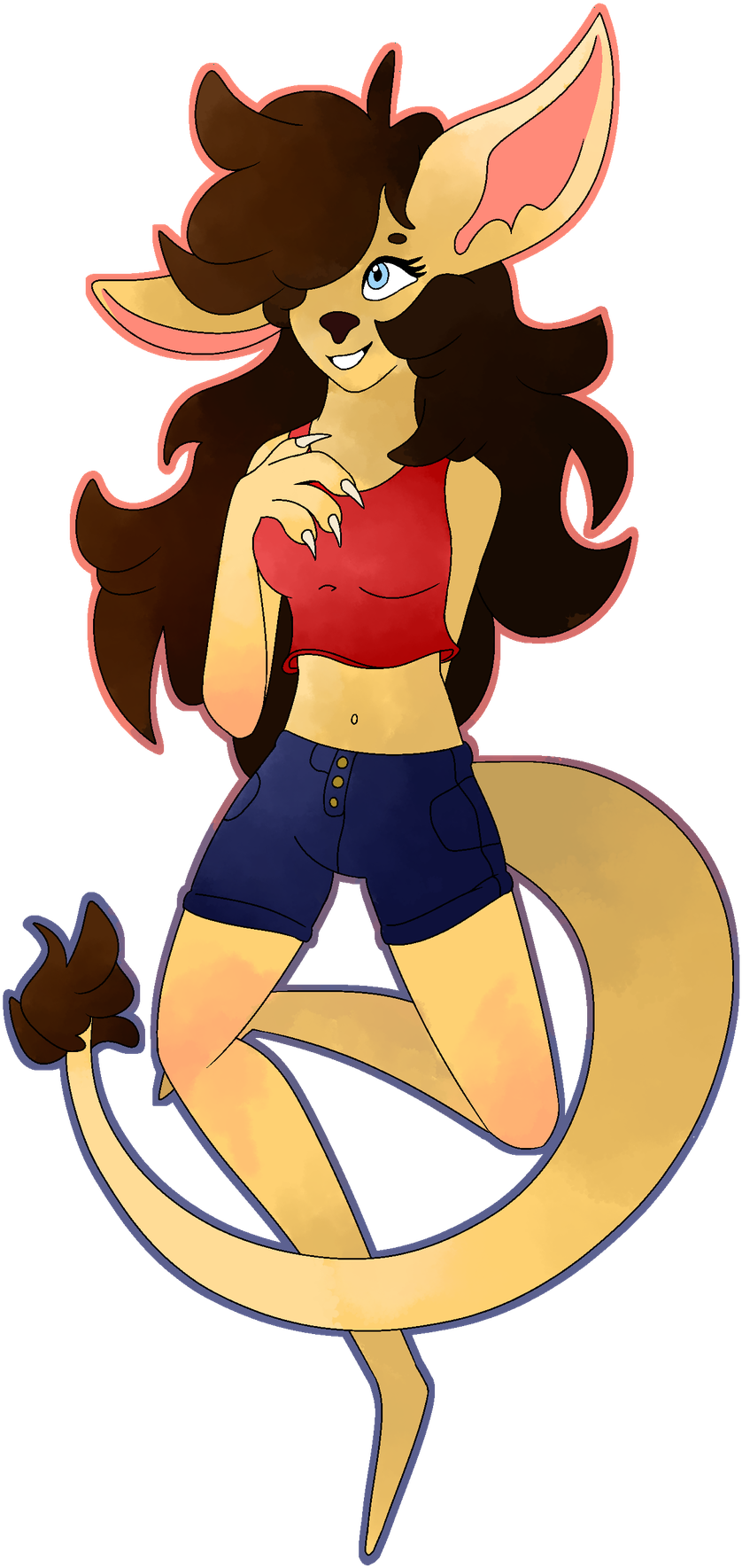 Did An Art Trade With One Of My Youtube Friends Cartoon Clipart Full Size Clipart (2115679
