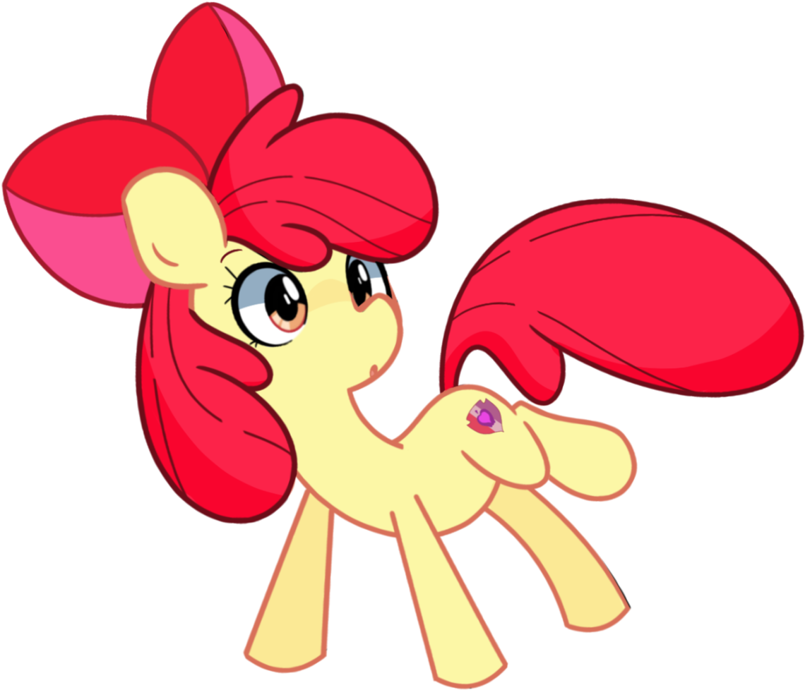 Apple Bloom, Artist - Cartoon Clipart (1195x1024), Png Download