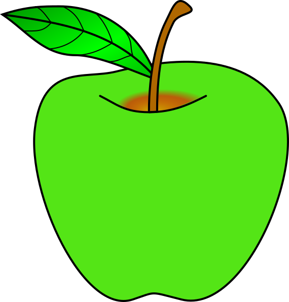 Green Apple Clipart Free - Png Download (570x596), Png Download