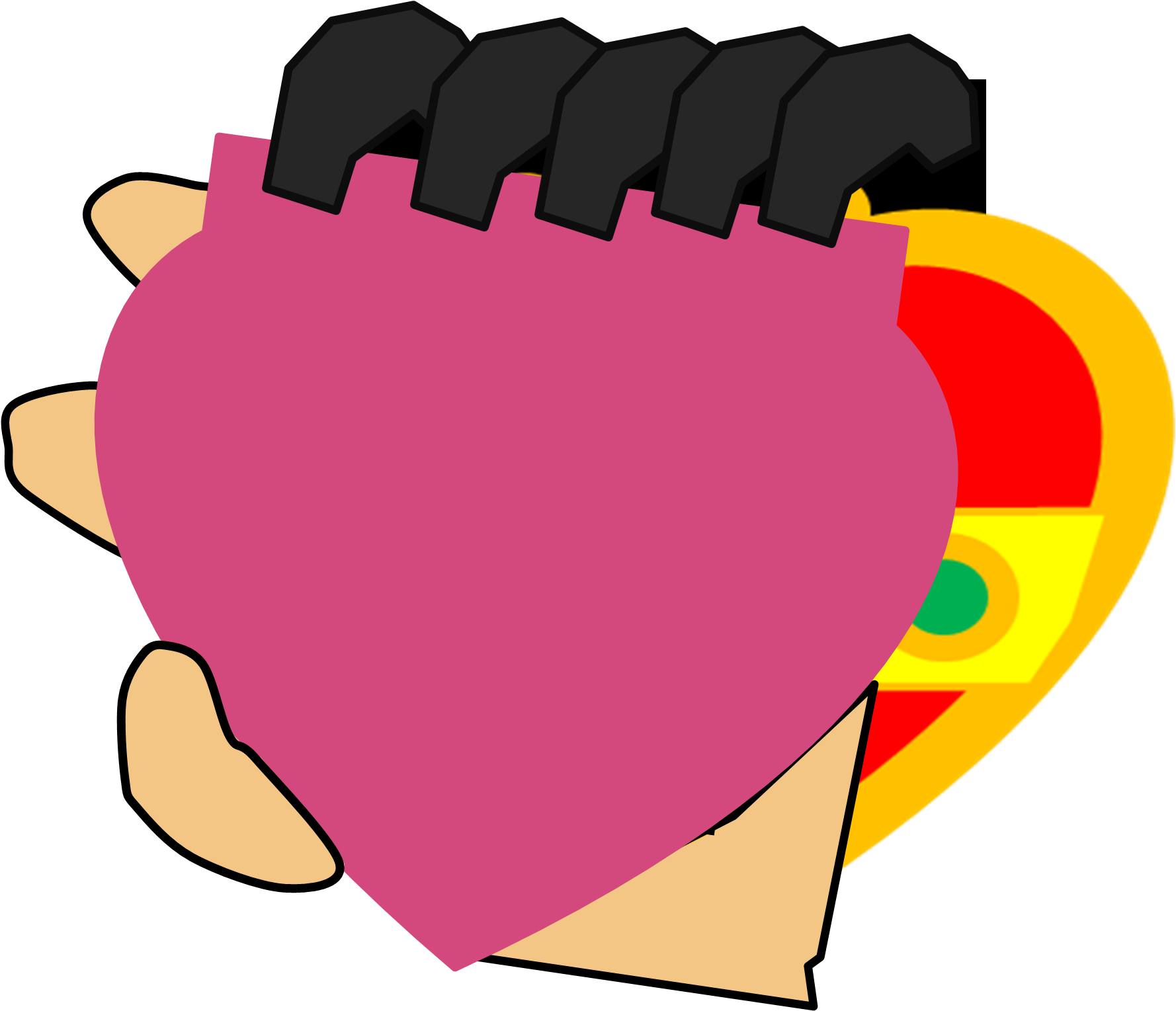 Sailor Moon Holding Notebook Clipart (1778x1529), Png Download