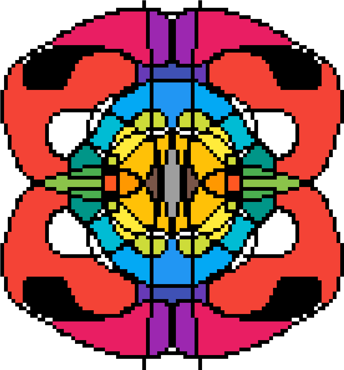 A Flower - Pixel Portrait Clipart (1200x1200), Png Download