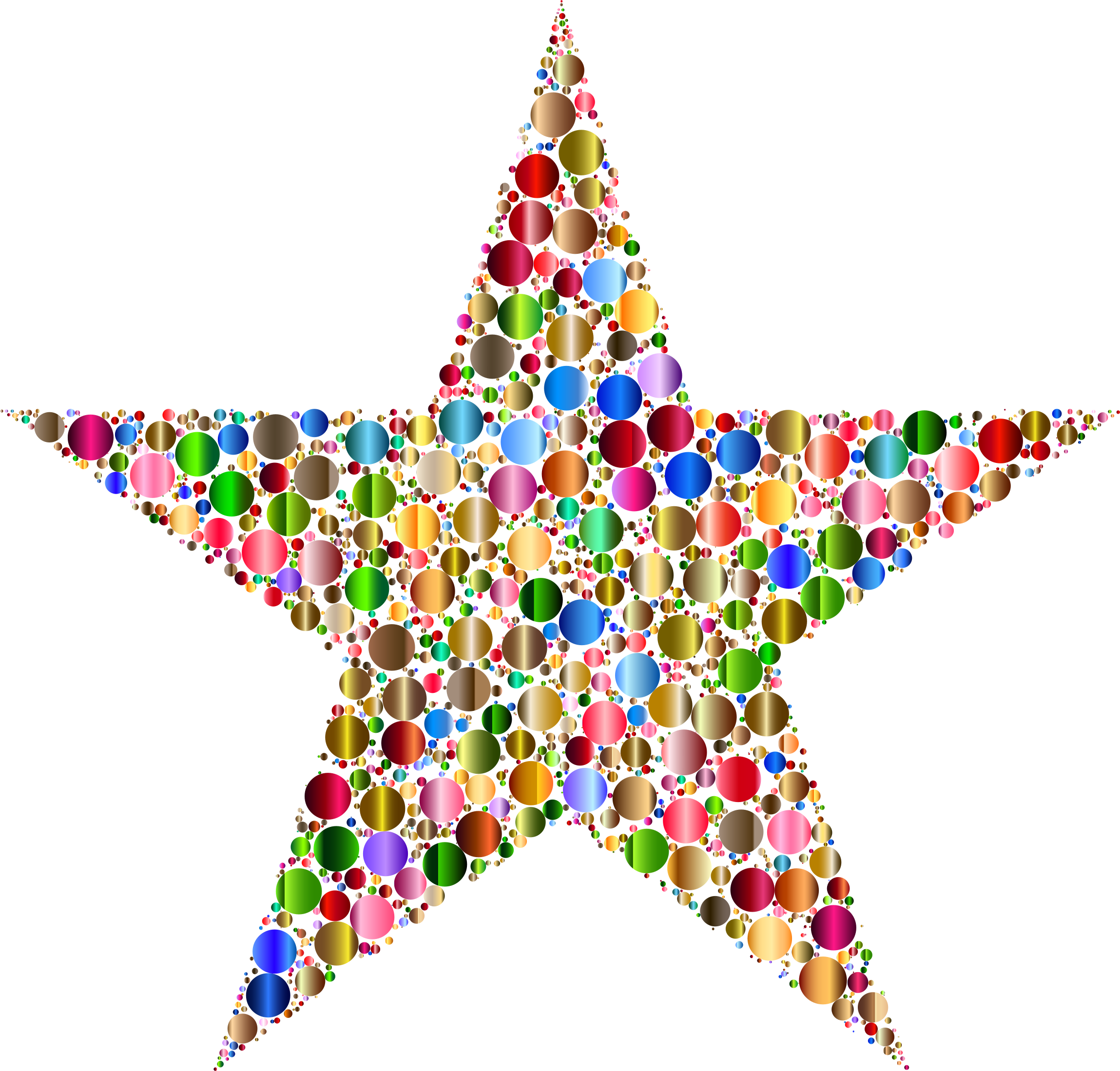 Big Image - Colorful Star No Background Clipart (2298x2198), Png Download