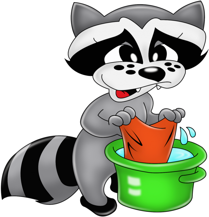 Сказочные Зверушки От Annadu - Raccoons Clipart (710x759), Png Download