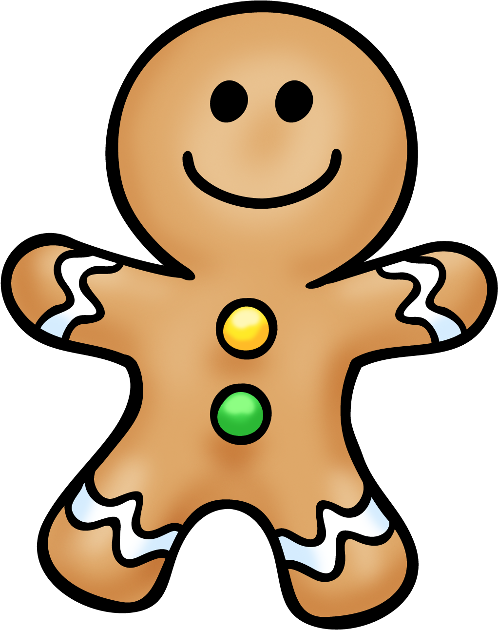 G Office Party Decorations, Gingerbread Man, Decoration - Gingerbread Man Clip Art - Png Download (1052x1336), Png Download