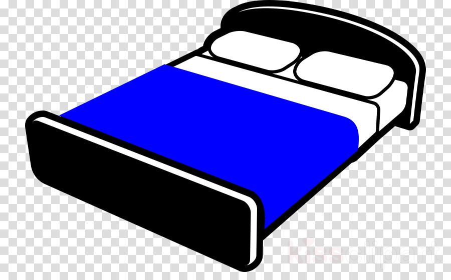 King Size Bed Clipart Bed Size Clip Art - Bed Clip Art Black And White - Png Download (900x560), Png Download