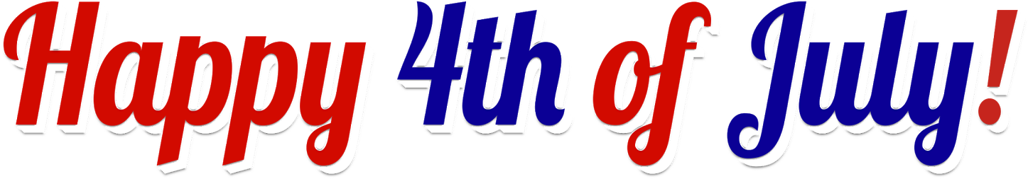 Happy 4th Of July - Happy Birthday Jesus Party Clipart (1600x404), Png Download