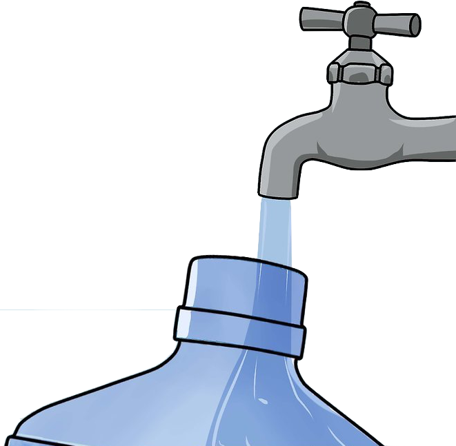 Click To Pour Water From Jug 1 Into Jug - Tap Clipart (661x647), Png Download