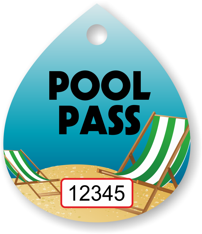 Pool Pass In Water Drop Shape, Beach Chair - 50 Calibration Void Stickers, (your Name) Calibration Clipart (693x800), Png Download