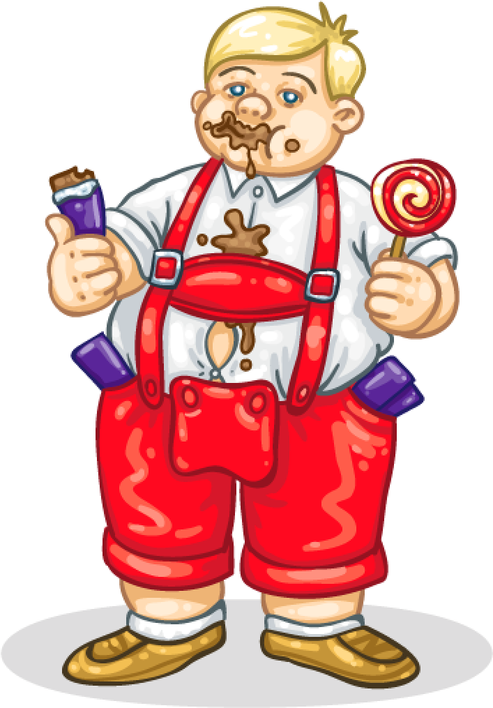 Greedy Kid - Cartoon Clipart (1024x1024), Png Download