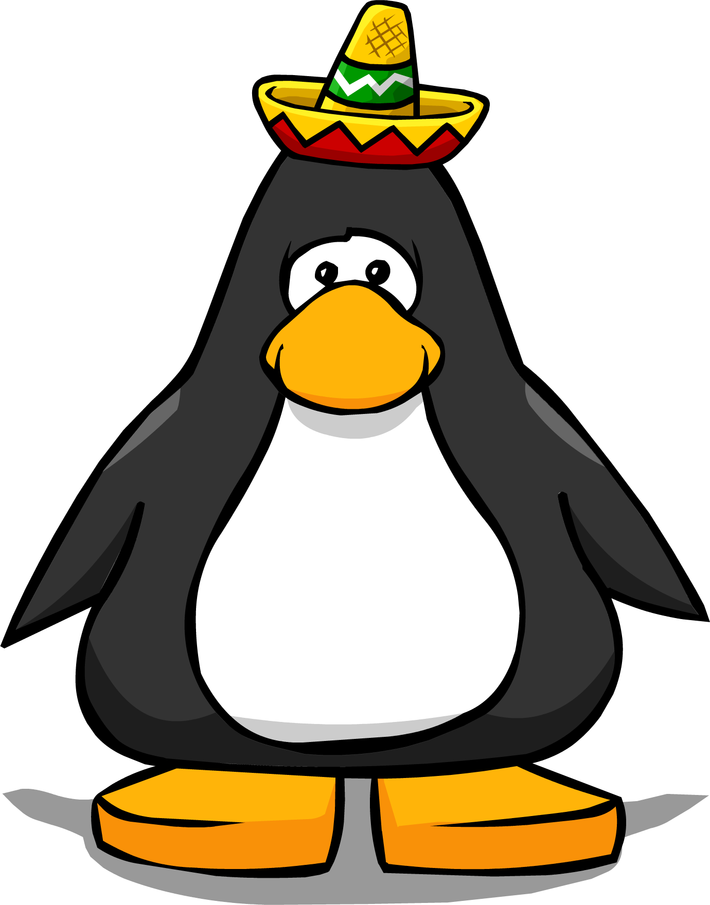 Mini Sombrero From A Player Card - Penguin With Top Hat Clipart (1380x1760), Png Download