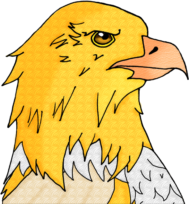 Golden Eagle A - Cartoon Clipart (716x772), Png Download
