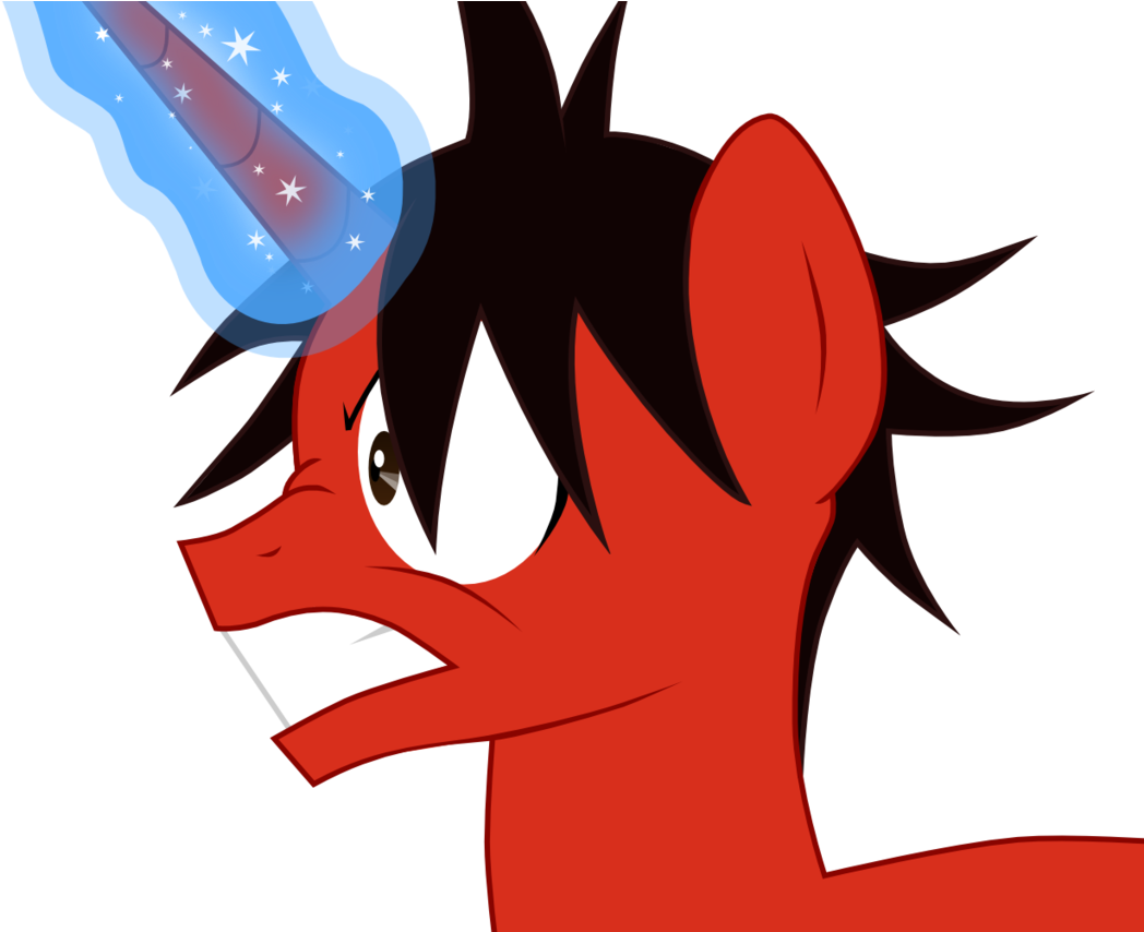 Jofca, Bust, Gritted Teeth, Magic, Nose Wrinkle, Oc, - Cartoon Clipart (1280x853), Png Download