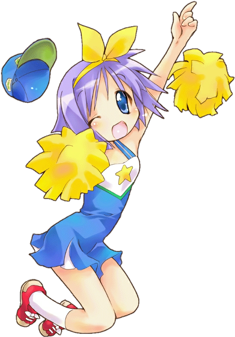 Lucky Star Tsukasa Cheerleader Clipart (480x683), Png Download