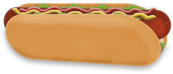 Children's Boook Illustration Videocam - Hot Dog Clipart (640x640), Png Download