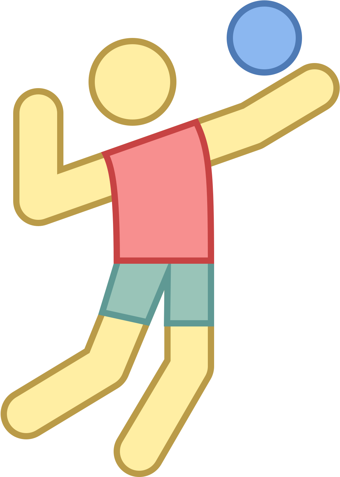 Volleyball Player Icon - Volleyball Clipart (1600x1600), Png Download