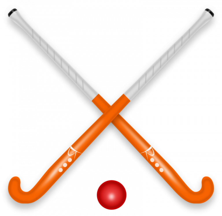 Stick Ball Eagle - Field Hockey Stick And Ball Clipart (768x748), Png Download