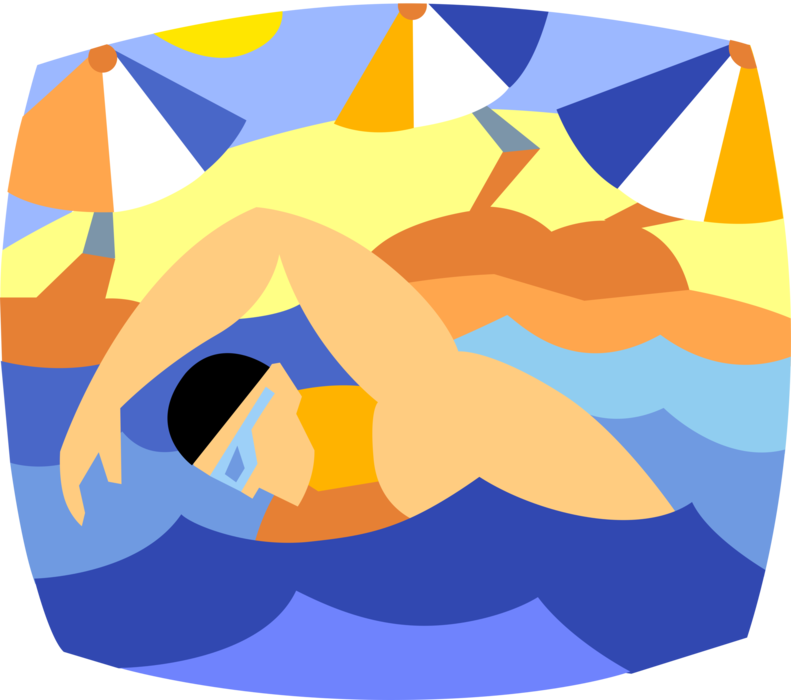 Swimmer Clipart Breaststroke - Patent - Png Download (791x700), Png Download