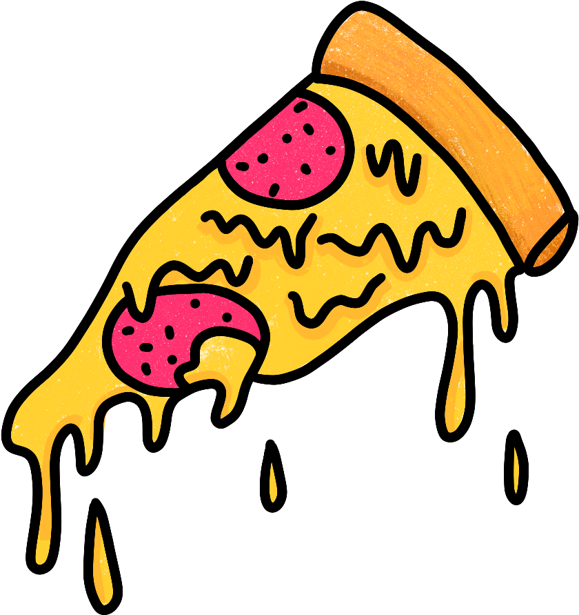 Grimeart Pizza Pepperonipizza Pepperoni Cheese Melting Picsart Photo