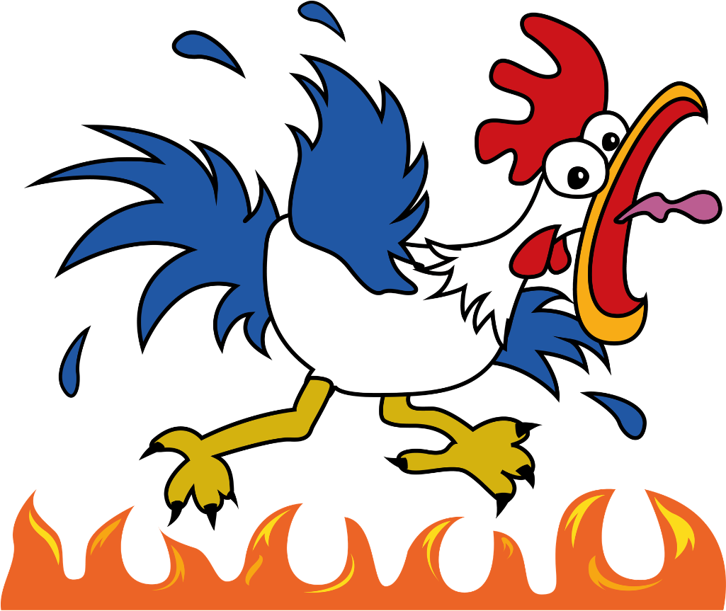 Le Poulet D'enfer - Cartoon Clipart (1024x878), Png Download