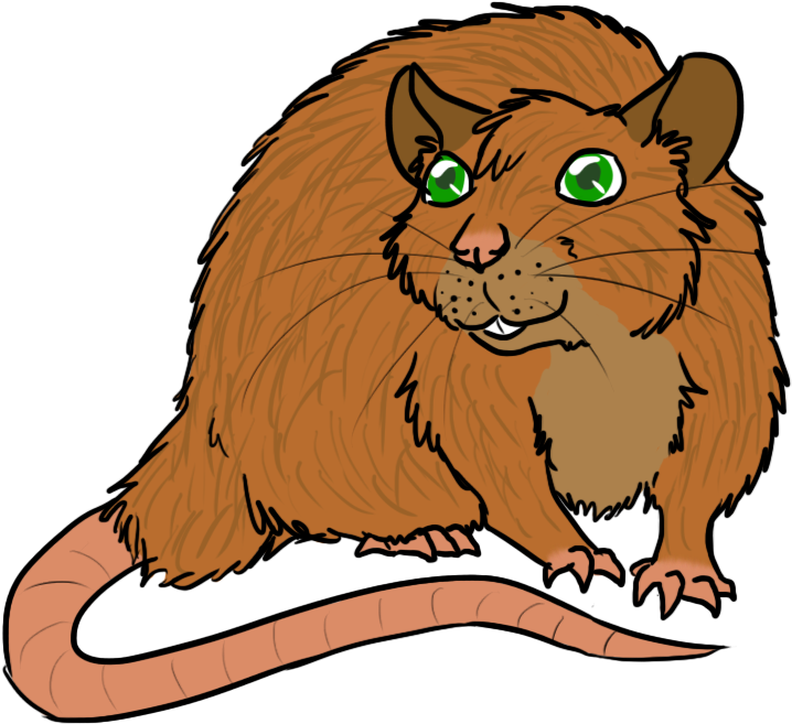 Jacky The Rat - Cartoon Clipart (1024x768), Png Download