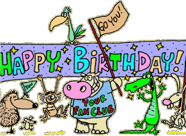 Happy Birthday Clipart Construction - Animated Happy Birthday Clipart - Png Download (640x480), Png Download