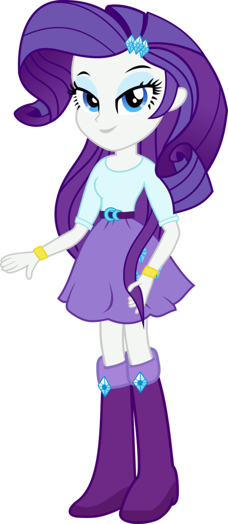 Absurd Res, Artist - Rarity My Little Pony As A Girl Clipart (447x1024), Png Download