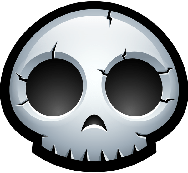 Skeleton Clipart Monster - Skull Icons - Png Download (600x600), Png Download