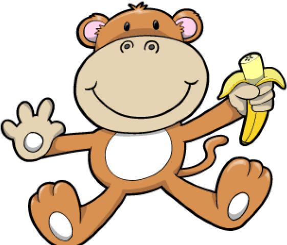Monkey Cartoon Clipart - Monkey Embroidery Designs Free - Png Download (640x480), Png Download