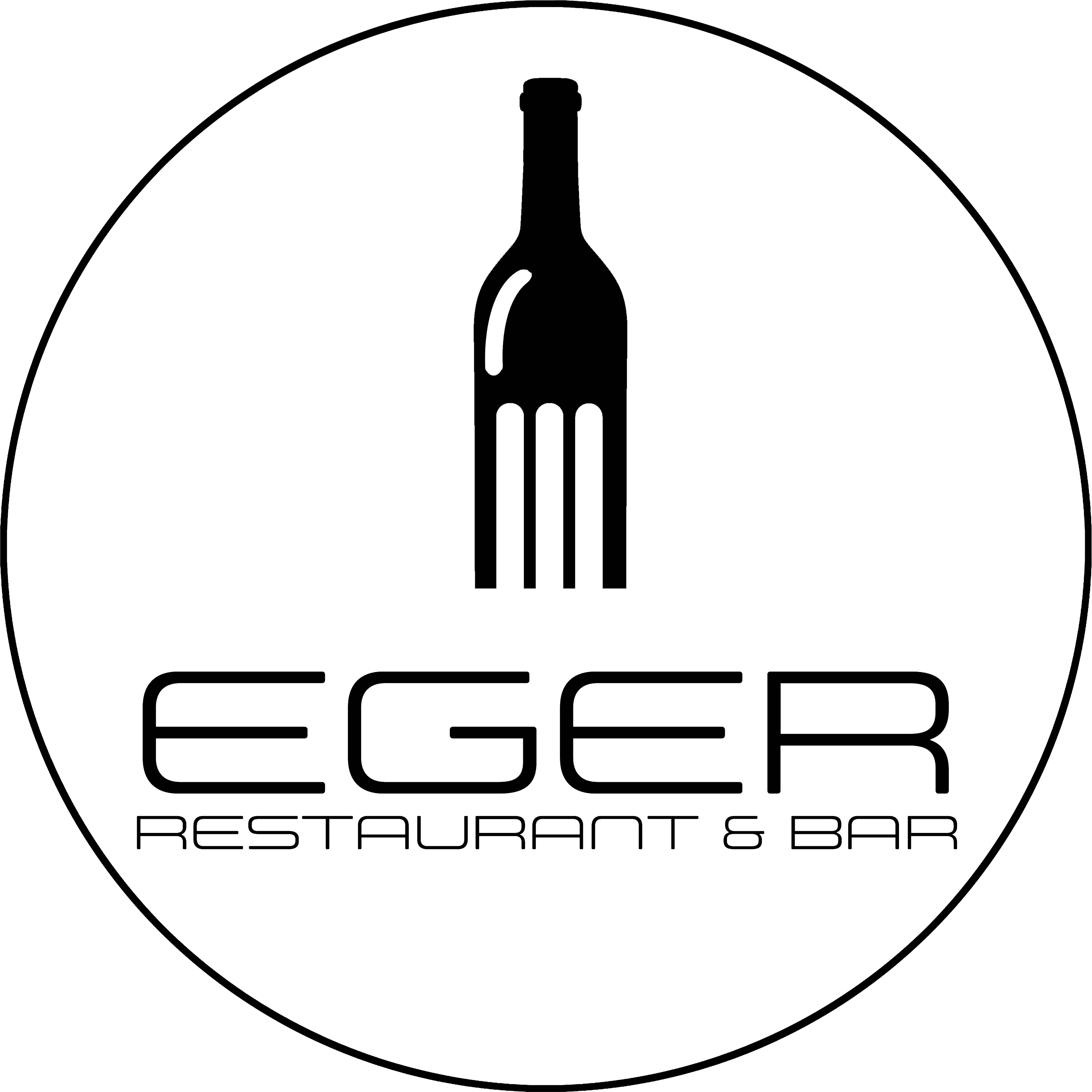 Eger Restaurant & Bar - Glass Bottle Clipart (5369x5365), Png Download