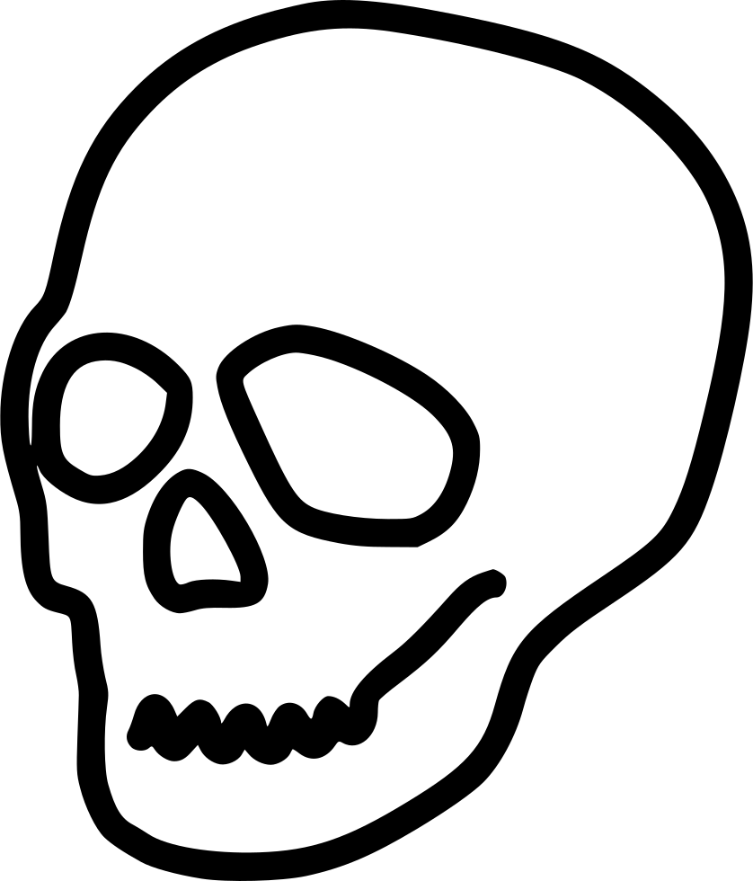 Skull Death Halloween Poison Comments Clipart (838x980), Png Download