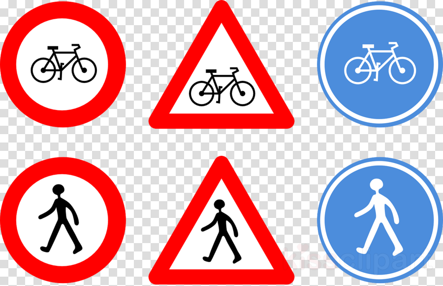 Traffic Signals Clipart Bicycle Signs Traffic Sign - Traffic Signs Clipart - Png Download (900x580), Png Download