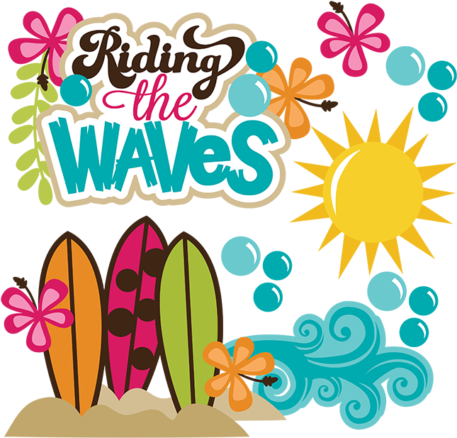 Surfboard Clipart Craft - Digital Scrapbook Surf Board - Png Download (645x617), Png Download