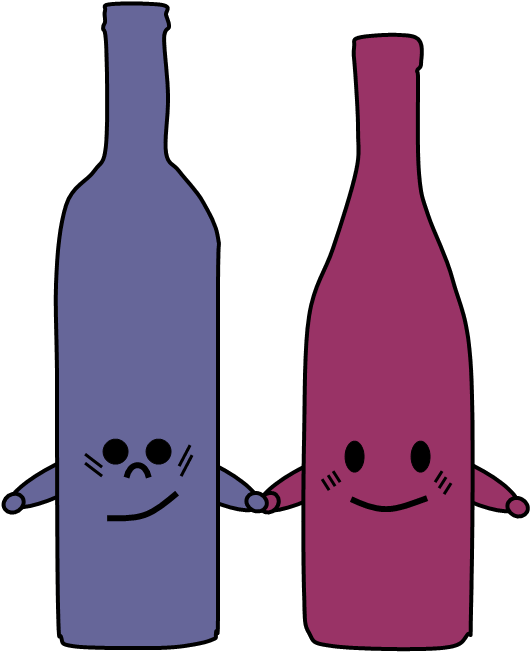 可愛いワインのイラスト - Wine Clipart (540x660), Png Download