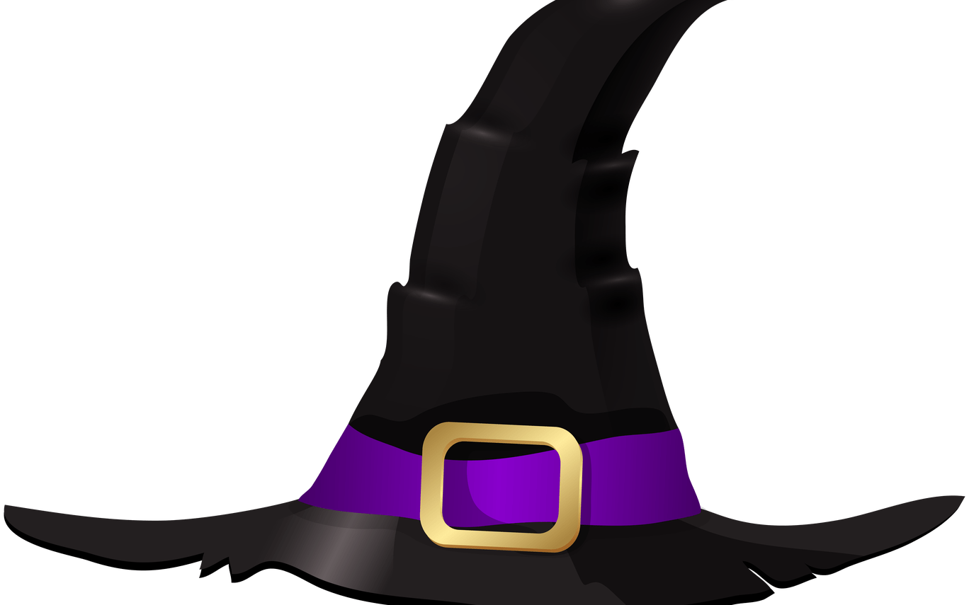 Halloween Witch Hat Png Clip Art Image Gallery Yopriceville Transparent Png (1368x855), Png Download