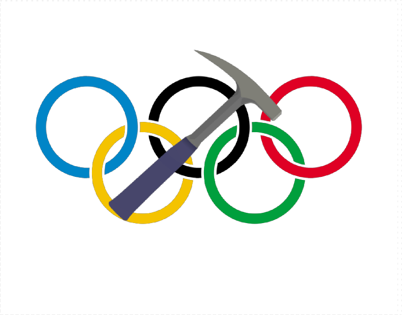Geology Olympics - 2018 Olympic Logo Png Clipart (818x641), Png Download