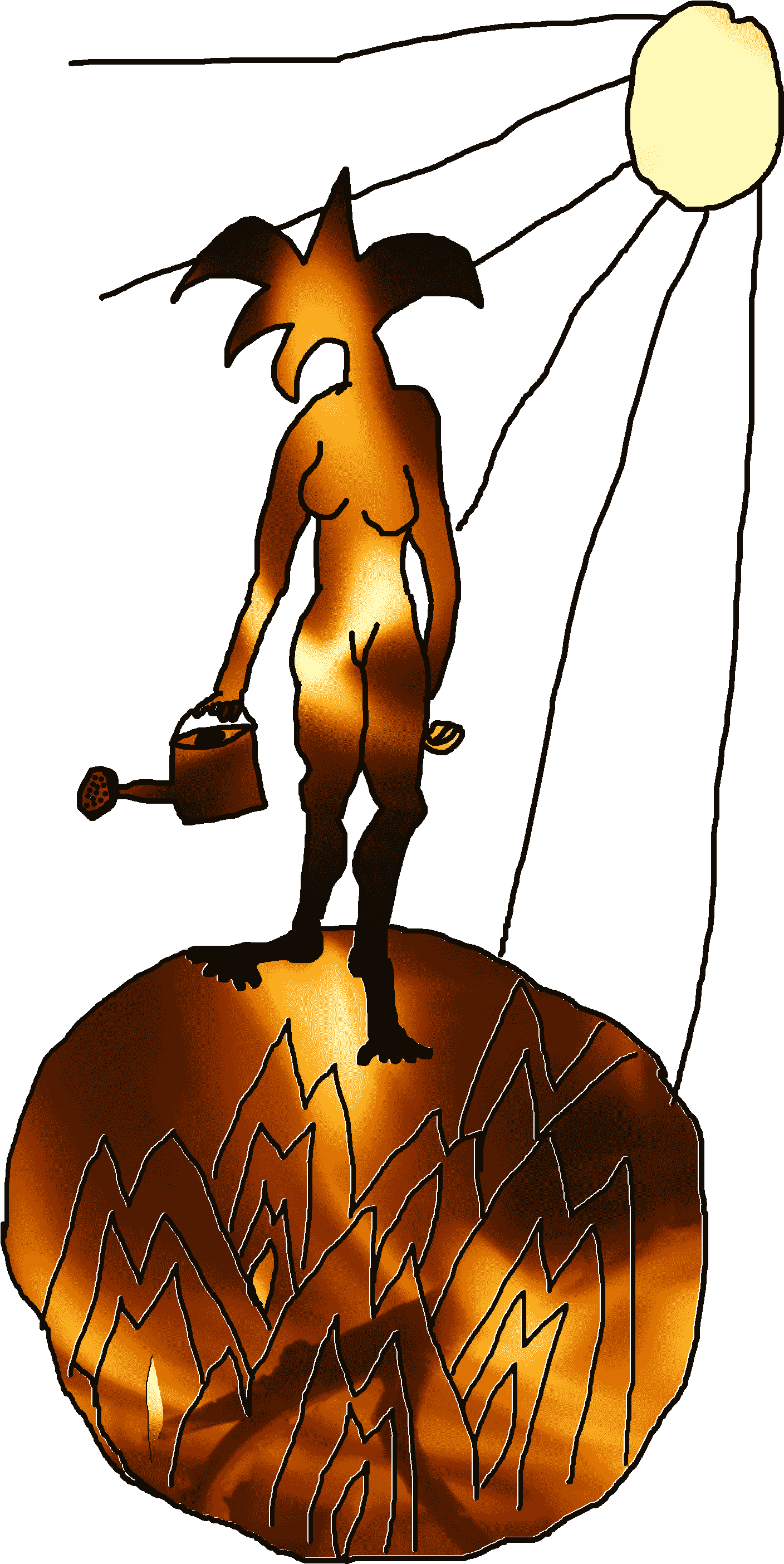 Toxic Ground - Fools Illustration - Cartoon Clipart (2000x2845), Png Download