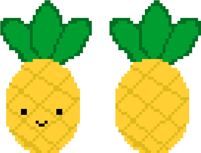 Pineapple - Pixel Pineapple Clipart (790x600), Png Download