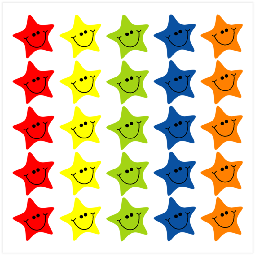 Star Mixed Variety Sheet Clipart (900x900), Png Download
