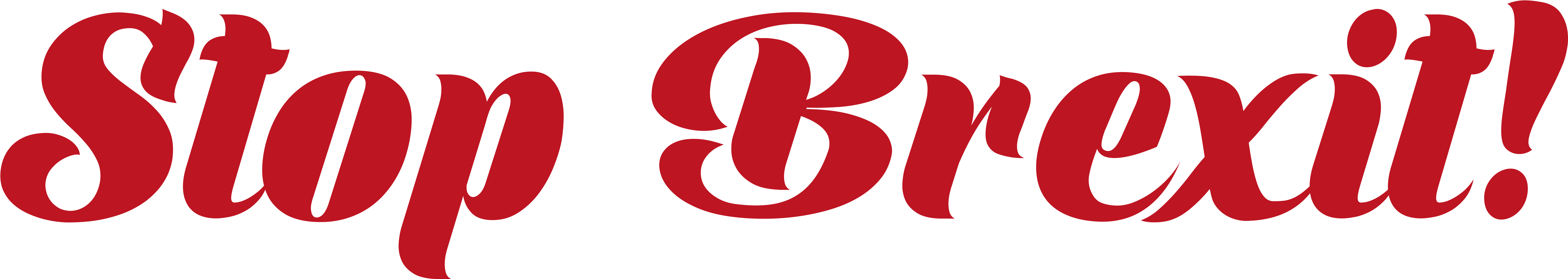 Stop Brexit Retro Print Women's Tee - Brexit Clipart (8160x1974), Png Download