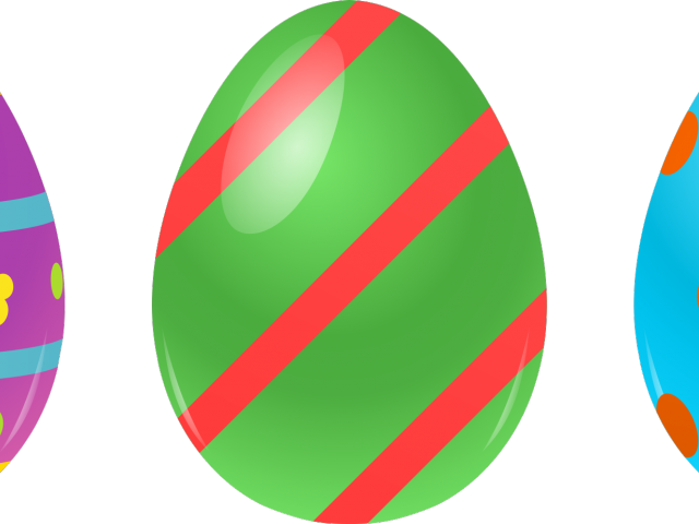 Easter Eggs Clipart Cartoon - Easter - Png Download (640x480), Png Download