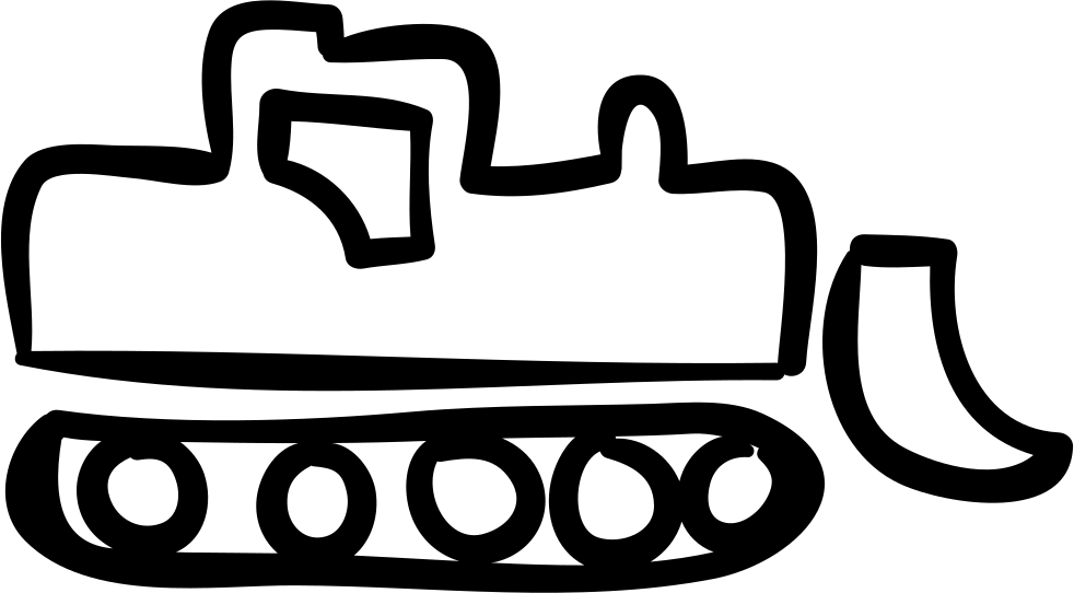 Shovel Truck Hand Drawn Transport Comments - Transport Clipart (982x542), Png Download