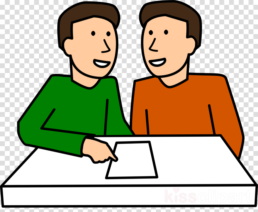 Two Students Clipart Student Clip Art - Partner Clipart Png Transparent Png (900x740), Png Download