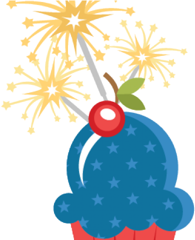 Cupcake Clipart July 4th - Png Download (640x480), Png Download