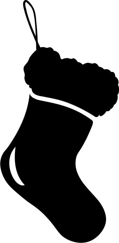Christmas Sock Comments - Icon Clipart (479x981), Png Download