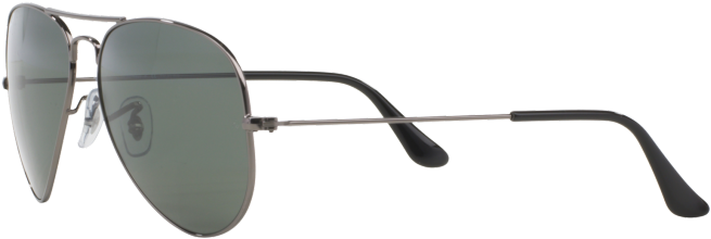Aviator Ray Ban Price Malaysia - Ray Ban Rb3025 Aviator Sunglasses - Gunmetal 004/58 Clipart (850x425), Png Download
