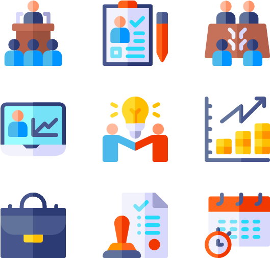 Business Meeting Clipart (600x564), Png Download