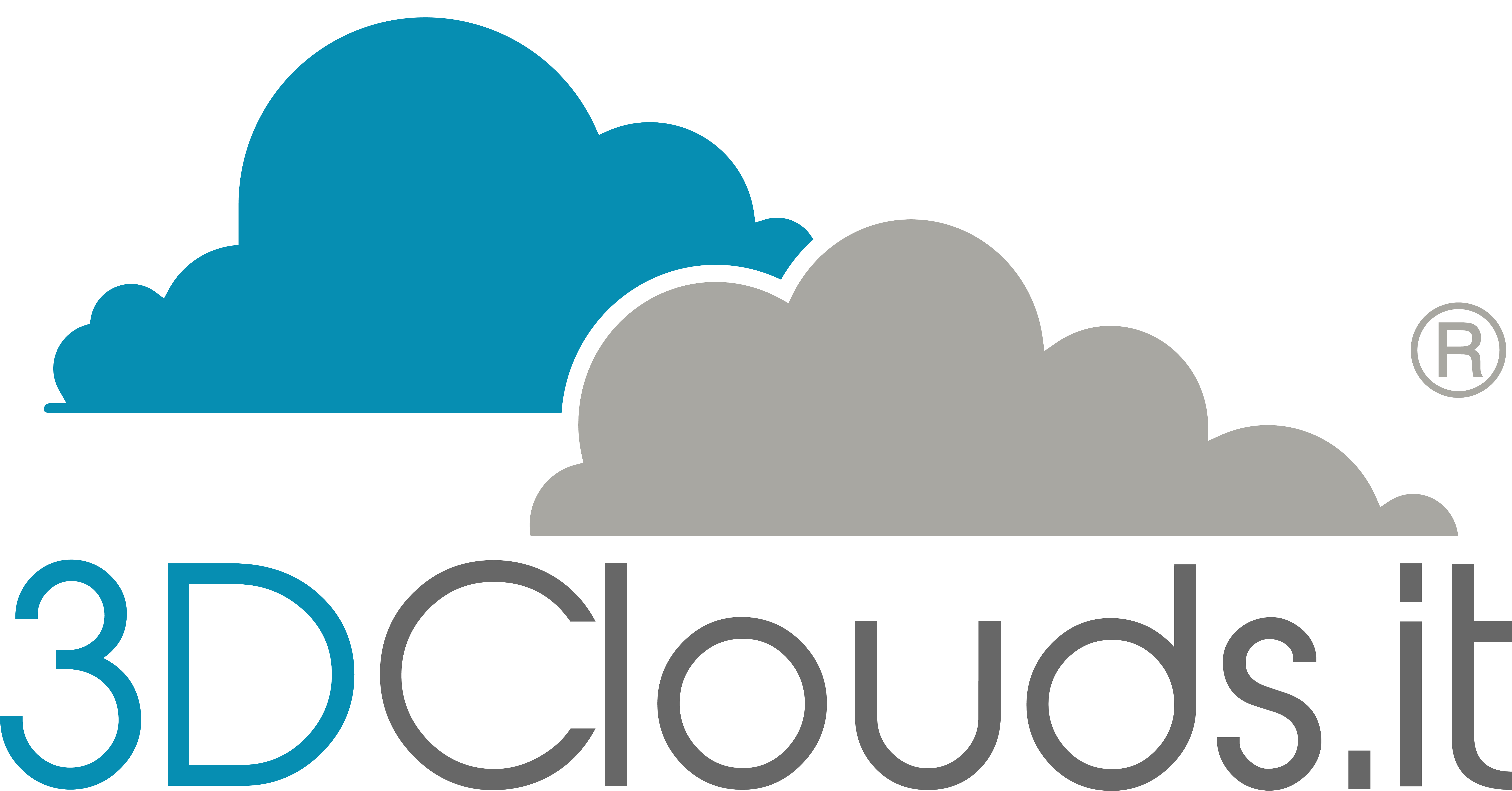 Logo - 3dclouds It Logo Clipart (7468x4134), Png Download