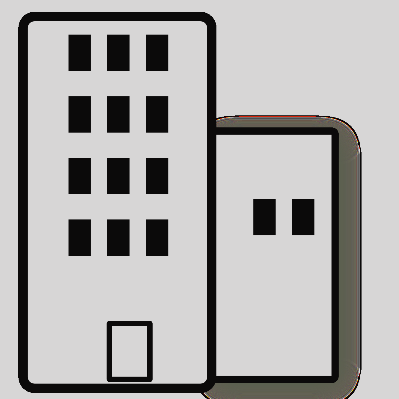 Building Clipart Png Black And White Transparent Png (1331x1331), Png Download