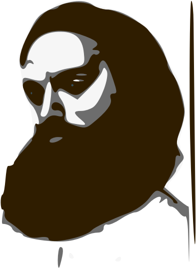 Computer Icons India Drawing Celebrity Silhouette Free - Alluri Seetharama Raju Outlines Clipart (490x671), Png Download